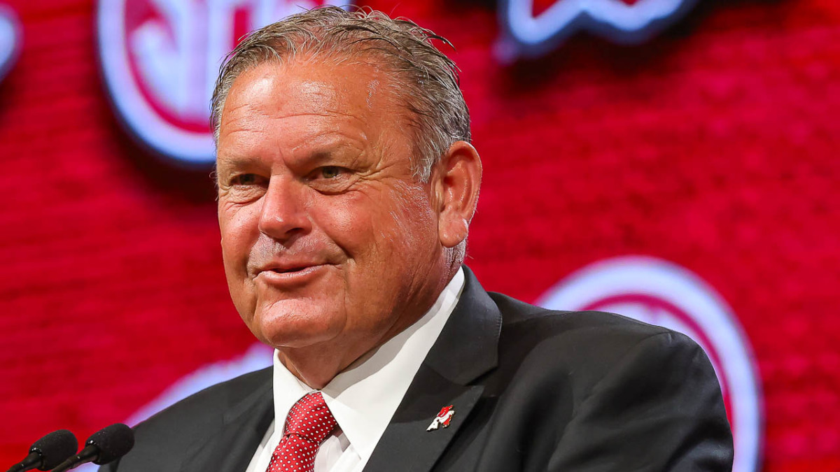 Razorbacks coach Sam Pittman on main stage at SEC Media Days